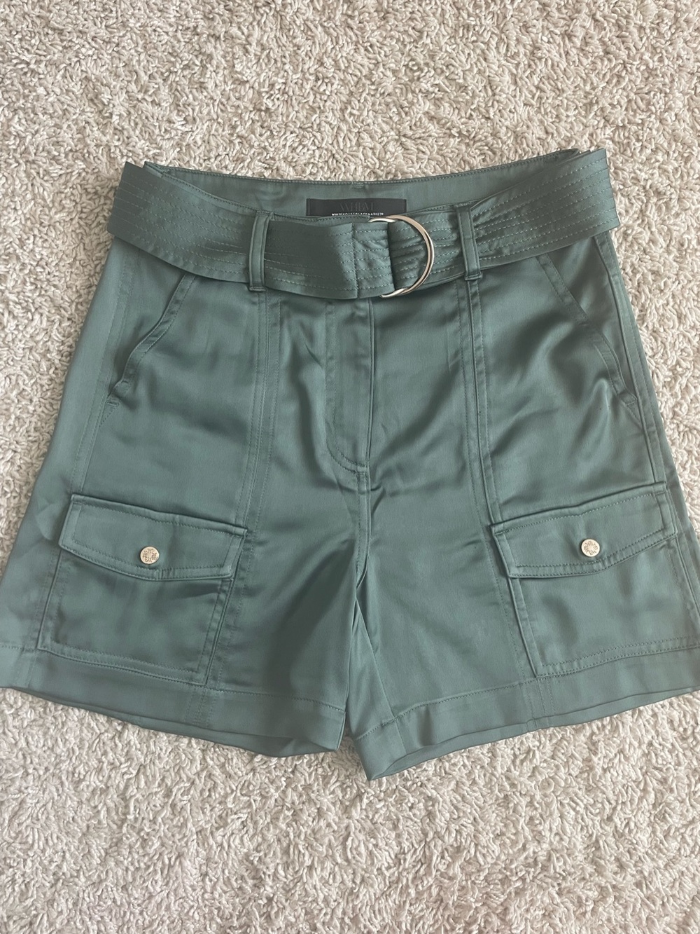 NWOT- WHBM Satin Utility Shorts